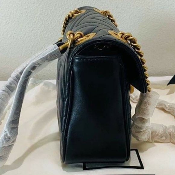 Gucci Small Marmont Black Crossbody Bag Brand New - Picture 5 of 12